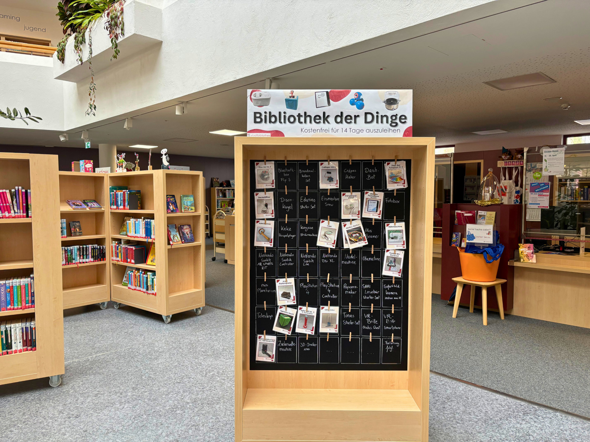 Bibliothek der Dinge, © Foto: LAG Main4Eck Miltenberg e.V.
